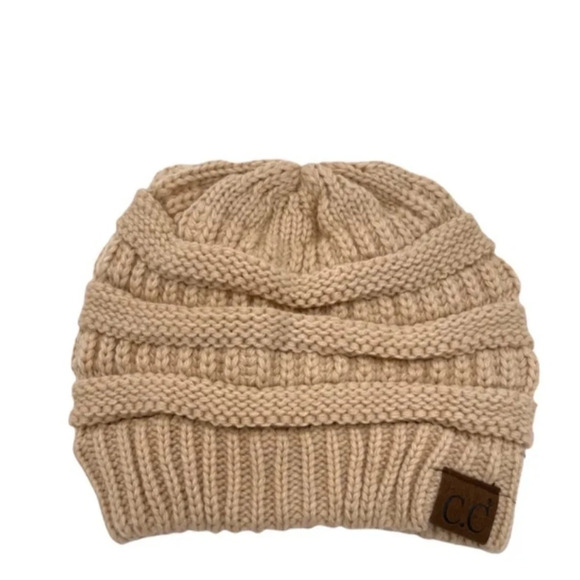 C.C. BEANIE - NEUTRAL TAUPE - Picture 1 of 3
